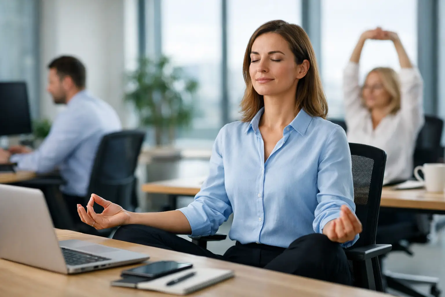 Office yoga za zaposlene koja zaista radi